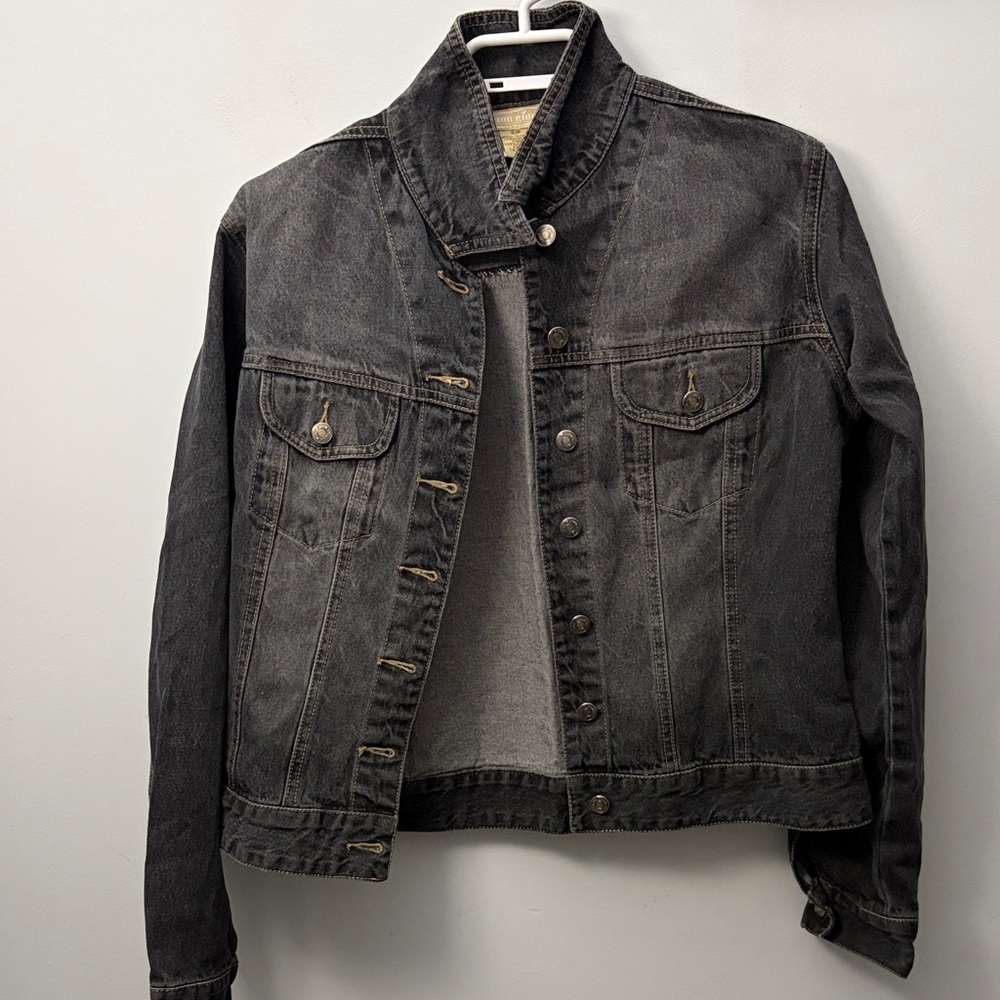 Cotton Ginny black washed denim jacket